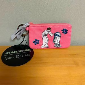 NWT Vera Bradley Star Wars Leia Zip ID Case